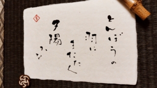 俳句『とんぼうの羽にまたたく夕陽かな』